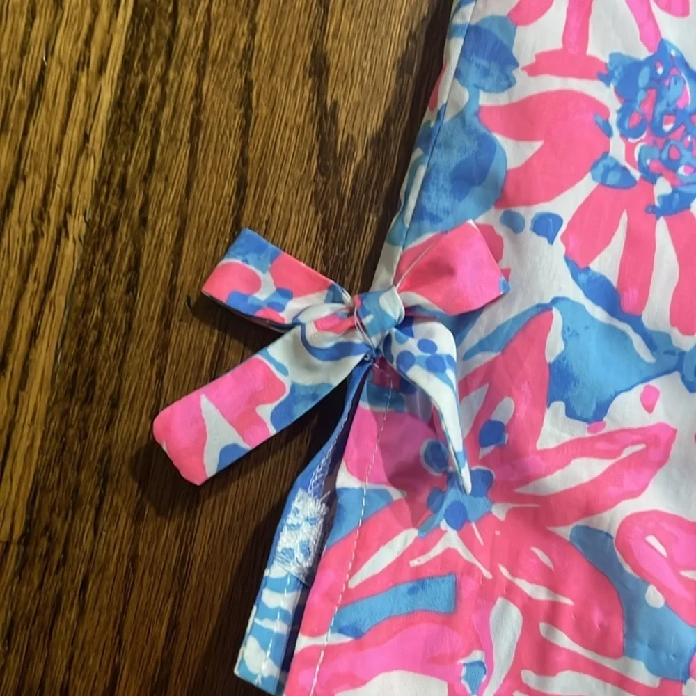 Lilly Pulitzer Little lilly classic shift bay blue pop pop glow size 10